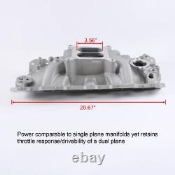 Dual Plane Intake Manifold for SBC Small Block Chevy 350 400 1956-1986