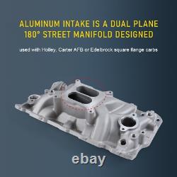 Dual Plane Intake Manifold for SBC Small Block Chevy 350 400 1956-1986