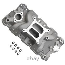 Dual Plane Intake Manifold for Small Block Chevy 305 327 350 400 57-86 High Rise