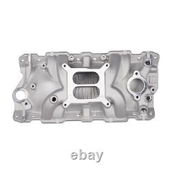 Dual Plane Intake Manifold for Small Block Chevy 305 327 350 V8 1955-86 Bolt-on