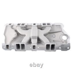 Dual Plane Intake Manifold for Small Block Chevy 305 327 383 V8 1955-86 Bolt-on