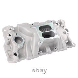 Dual Plane Intake Manifold for Small Block Chevy 305 327 383 V8 1955-86 Bolt-on