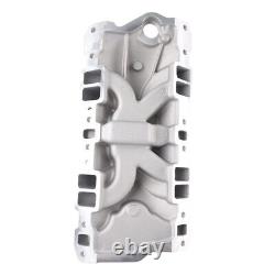 Dual Plane Intake Manifold for Small Block Chevy 305 327 383 V8 1955-86 Bolt-on