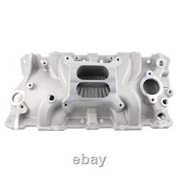 Dual Plane Intake Manifold for Small Block Chevy 305 327 383 V8 1955-86 Bolt-on