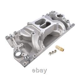 Dual Plane Vortec Air Gap Intake Manifold 52028 For Small Block Chevy 350 1996