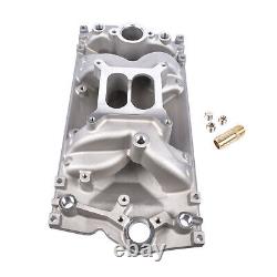 Dual Plane Vortec Air Gap Intake Manifold 52028 For Small Block Chevy 350 1996