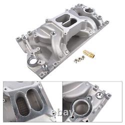 Dual Plane Vortec Air Gap Intake Manifold 52028 For Small Block Chevy 350 1996