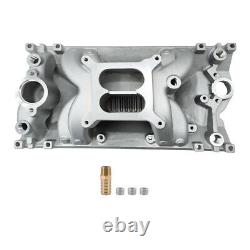 Dual Plane Vortec Air Gap Intake Manifold For Small Block Chevy SBC 350 1996+