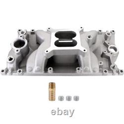 Dual Plane Vortec Air Gap Intake Manifold For Small Block Chevy SBC 350 1996+