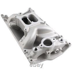 Dual Plane Vortec Air Gap Intake Manifold for Small Block Chevy SBC 350 1996+ US
