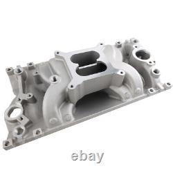 Dual Plane Vortec Air Gap Intake Manifold for Small Block Chevy SBC 350 1996+ US