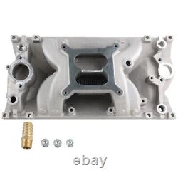 Dual Plane Vortec Air Gap Intake Manifold for Small Block Chevy SBC 350 1996+ US