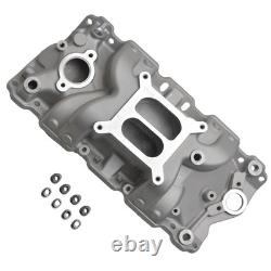 Dual Plane intake manifold For SBC Small Block Chevy 305 327 350 400 1962-1995