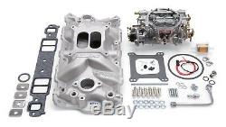 Edelbrock 2021 Performer EPS Intake Manifold and Carburetor Kit 2021 2701 1406