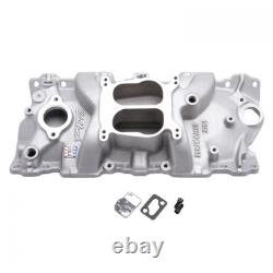 Edelbrock 2101 Performer Intake Manifold For 1955-86 Small-Block Chevy, Satin Fi