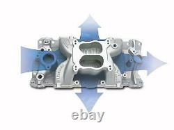 Edelbrock 2601 Performer Air gap Dual Plane Intake Fits Chevy Small Block V8's