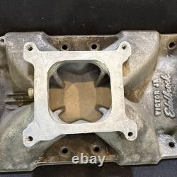 Edelbrock # 2975 Victor Jr. Small Block Chevy Intake Manifold 327 350 400