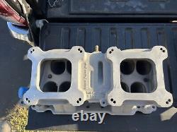 Edelbrock 2x4 Dual Quad SBC Small Block Chevy Tunnel Ram