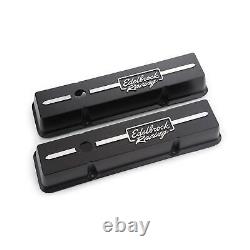 Edelbrock 41633 Racing Series Valve Cover Set, Small Block Chevy