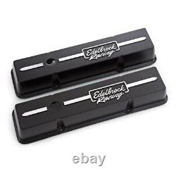 Edelbrock 41633 Racing Series Valve Cover Set, Small Block Chevy