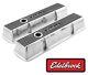 Edelbrock 4262 Elite Series Valve Cover Set, Small Block Chevy 305 350 400 SBC