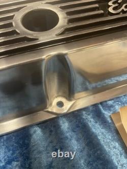 Edelbrock 4262 Elite Series Valve Cover Set, Small Block Chevy 305 350 400 SBC
