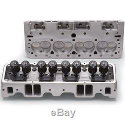 Edelbrock 5085 E-210 210cc Aluminum Cylinder Heads 64cc Chevy Small Block