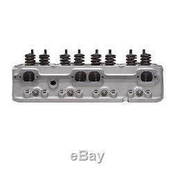 Edelbrock 5085 E-210 Cylinder Head Small Block Chevy with64cc. Combustion