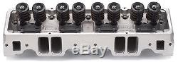 Edelbrock 5087 E-210 Cylinder Head Small Block Chevy with64cc. Combustion Chamber