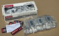 Edelbrock 5419 Three-Deuce 3x2 C-357 Aluminum Intake Manifold Small Block Chevy