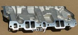 Edelbrock 5419 Three-Deuce 3x2 C-357 Aluminum Intake Manifold Small Block Chevy