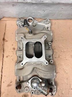 Edelbrock 7101 Performance RPM Small Block Chevrolet 350 Intake Manifold Used
