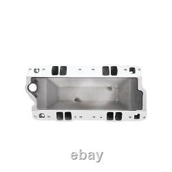 Edelbrock 75013 Air Gap Aluminum Intake Chevy SBC 283 302 327 350 400 Black