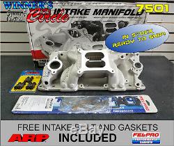 Edelbrock 7501 RPM Air Gap Intake SB Chevy with Free ARP Bolts and FelPro Gaskets