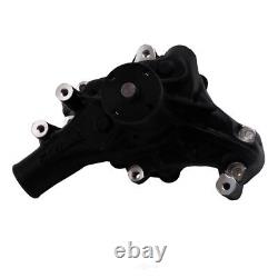 Edelbrock 88113 Long Water Pump for Small-Block Chevy in Black Finish