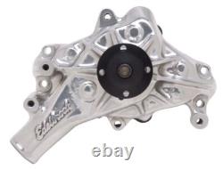Edelbrock 8821 Long Water Pump for Small-Block Chevy in Polished Finish