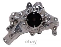 Edelbrock 8821 Long Water Pump for Small-Block Chevy in Polished Finish