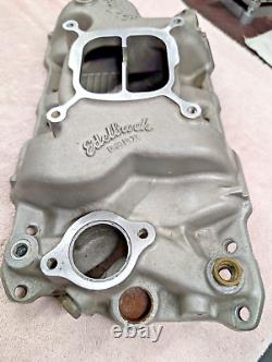 Edelbrock C3BX Aluminum Intake Manifold Small Block Chevy Vintage Rat Rod SBC