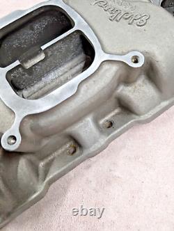 Edelbrock C3BX Aluminum Intake Manifold Small Block Chevy Vintage Rat Rod SBC