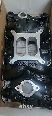 Edelbrock Performer 2701 Satin Black Small Block Chevy Intake Manifold