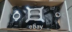 Edelbrock Performer 2701 Satin Black Small Block Chevy Intake Manifold