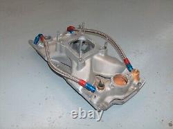 Edelbrock Victor JR Air Gap Intake Manifold Small Block Chevy 2975 BLEM withLines