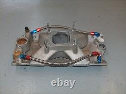Edelbrock Victor JR Air Gap Intake Manifold Small Block Chevy 2975 BLEM withLines