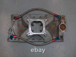 Edelbrock Victor JR Air Gap Intake Manifold Small Block Chevy 2975 BLEM withLines