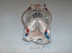 Edelbrock Victor JR Air Gap Intake Manifold Small Block Chevy 2975 BLEM withLines
