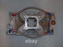 Edelbrock Victor JR Air Gap Intake Manifold Small Block Chevy 2975 BLEM withLines