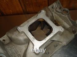 Edelbrock Victor Jr 4-Barrel Aluminum Intake Manifold 2975 Small Block Chevy SBC