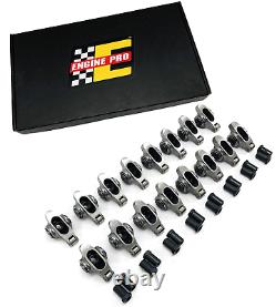 Engine Pro 1.6 7/16 Roller Rocker Arms Set w Polylocks for Chevrolet SBC 350