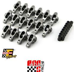 Engine Pro 1.6 7/16 Roller Rocker Arms Set w Polylocks for Chevrolet SBC 350