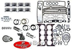 Engine Rebuild Kit with Flat Top Pistons for 1967-1985 Chevrolet GMC 350 5.7L